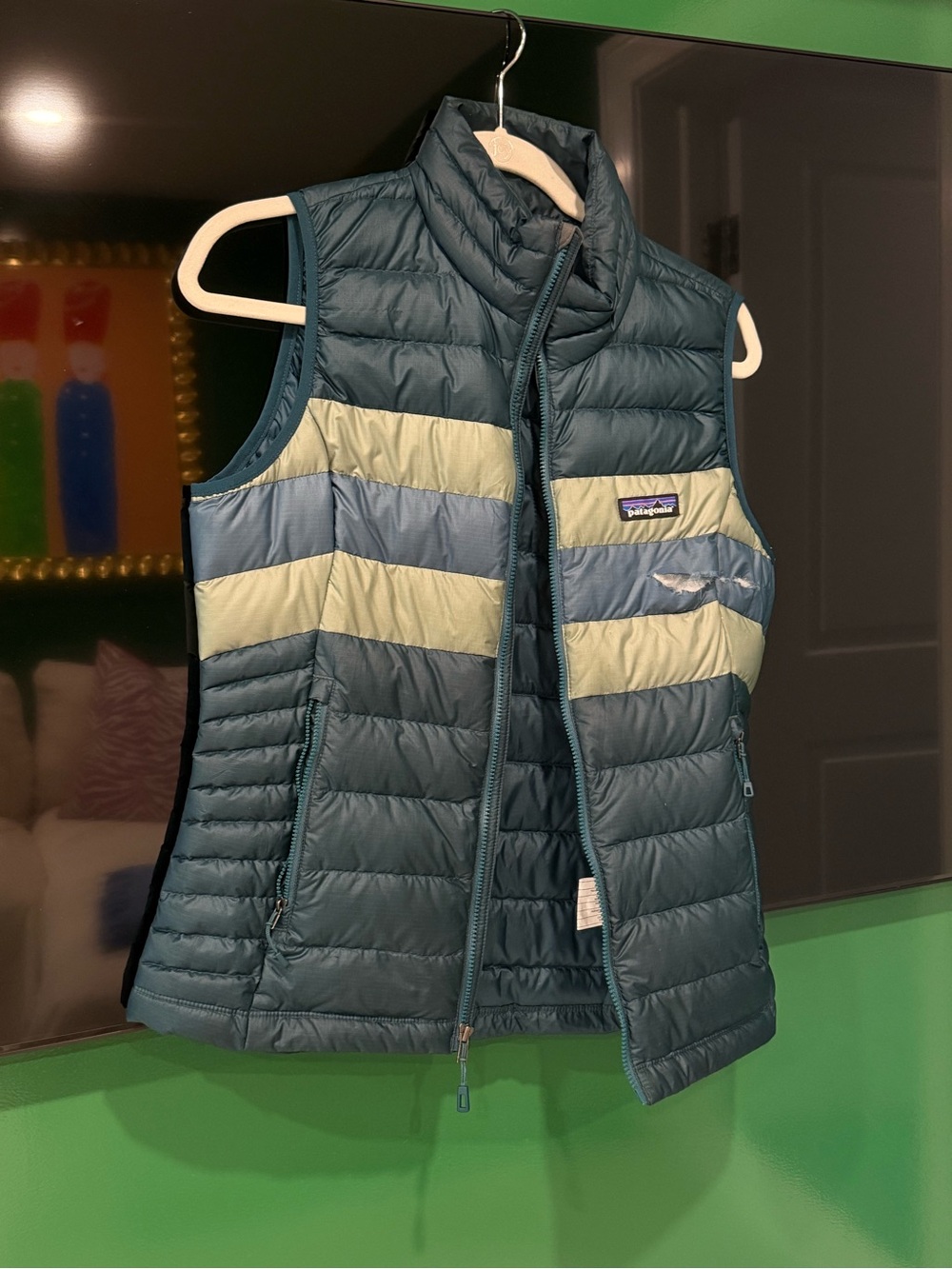Patagonia Teal Quilted Vest